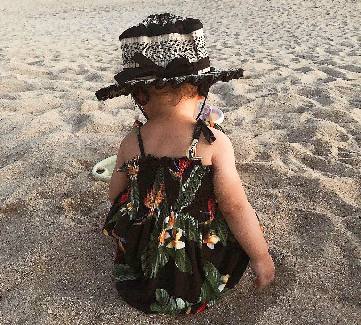 Lorna murray儿童可折叠编织短帽檐遮阳草帽