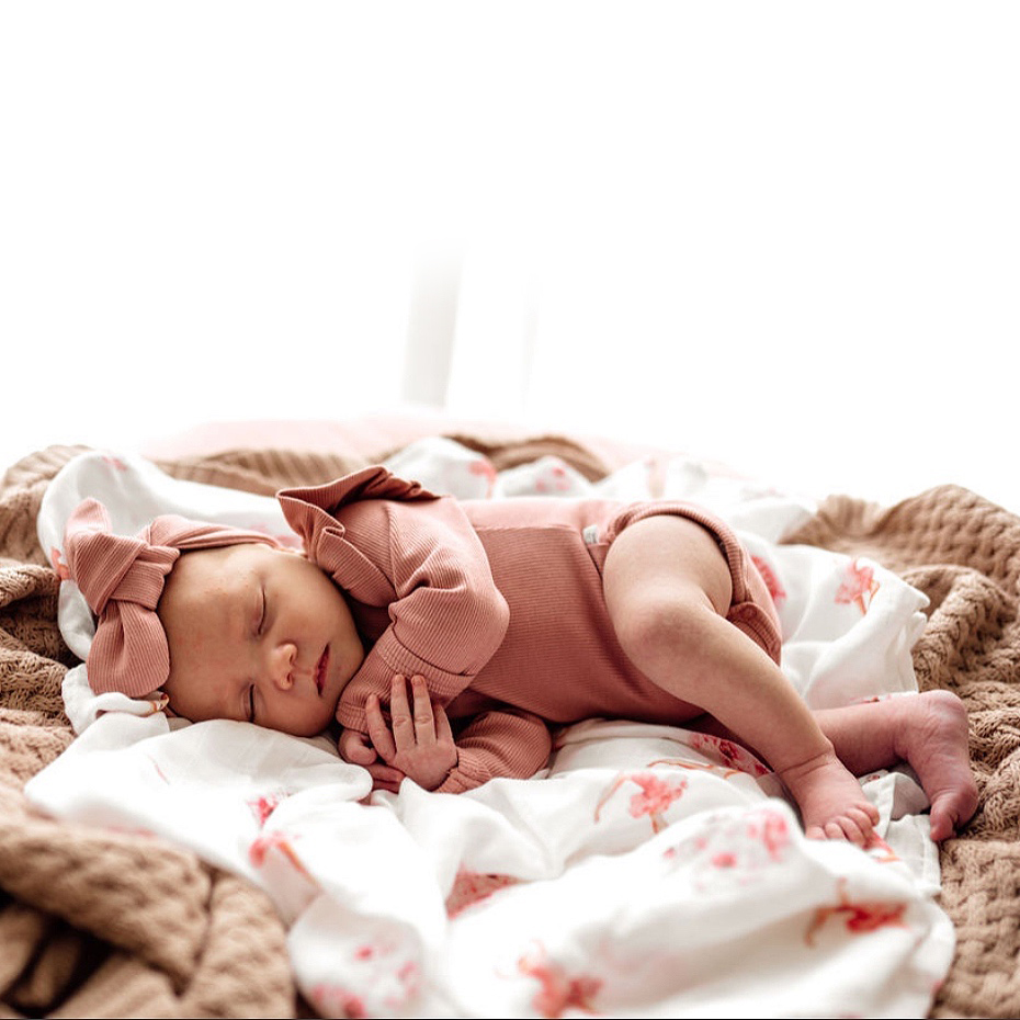 SnuggleHunnyKids2021有机棉弹性长袖四季包屁衣/哈衣