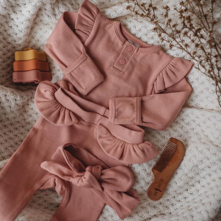 SnuggleHunnyKids2021有机棉弹性长袖四季包屁衣/哈衣