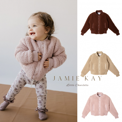 2022冬季新品 Jamie Kay限量男女童宝宝羊羔毛加厚外套夹克上衣